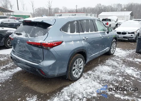 2022 Toyota Highlander Hybrid Limited из США, поврежденный, VIN 5TDXBRCH0NS087613
